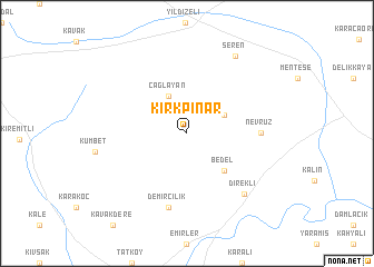 map of Kırkpınar