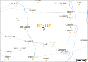 map of Kirksey