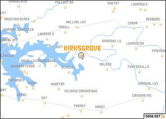 map of Kirks Grove