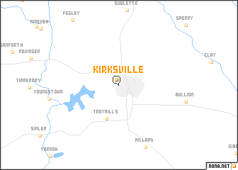 map of Kirksville