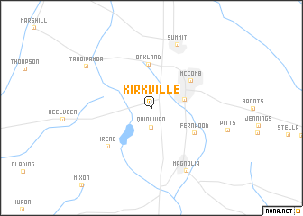 map of Kirkville