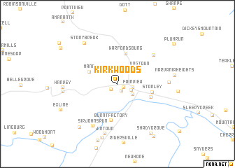 map of Kirk Woods