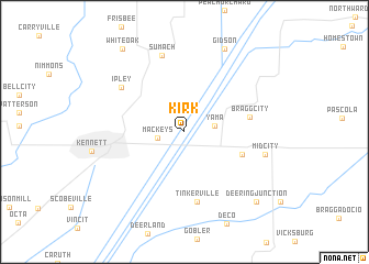 map of Kirk
