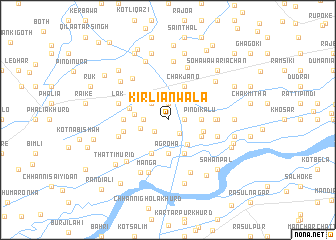 map of Kirliānwāla
