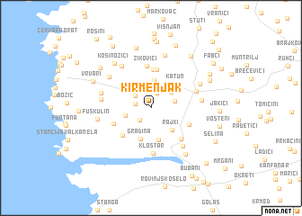 map of Kirmenjak
