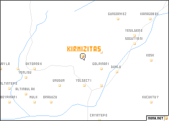 map of Kırmızıtaş