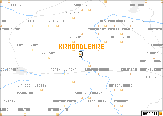 map of Kirmond le Mire