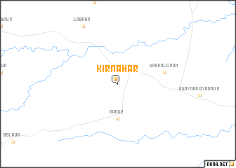 map of Kirnāhar