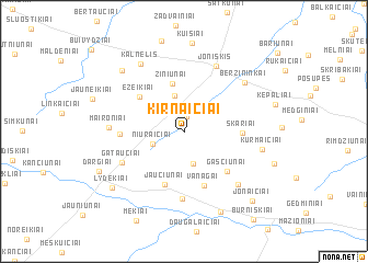 map of Kirnaičiai