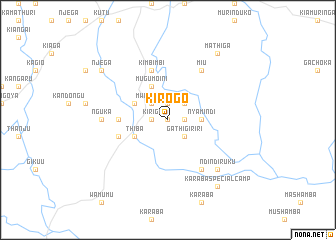 map of Kirogo