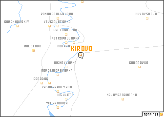 map of Kirovo