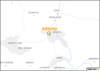 map of Kirovsk