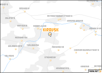 map of Kirovsk