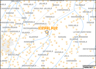 map of Kirpālpur