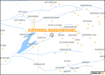 map of Kirri Mauladād Miān Khel