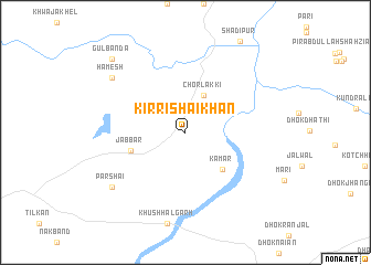 map of Kirri Shaikhān