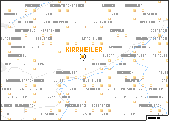 map of Kirrweiler