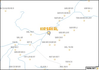 map of Kırsakal