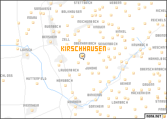 map of Kirschhausen