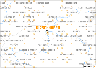 map of Kirschhofen