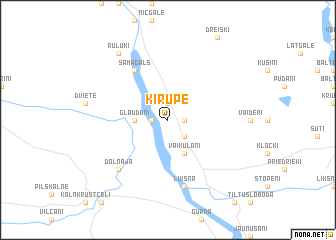 map of Kirupe