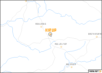 map of Kirup