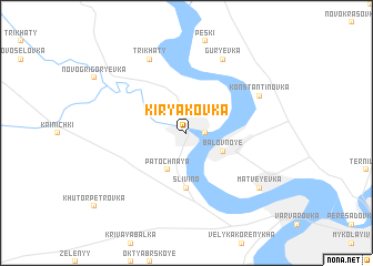 map of Kirʼyakovka