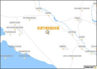 map of Kirʼyakovka