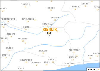 map of Kısacık