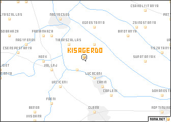 map of Kiságerdő