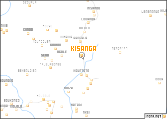 map of Kisanga