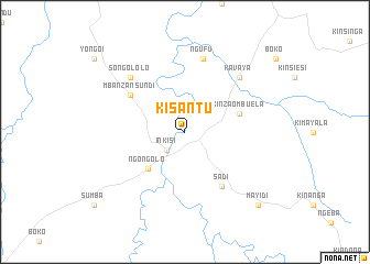 map of Kisantu