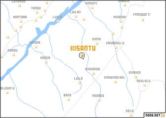 map of Kisantu