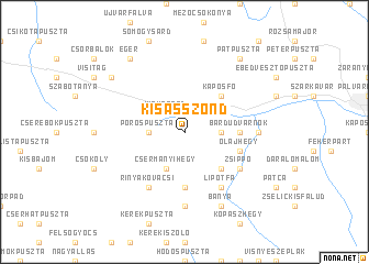 map of Kisasszond