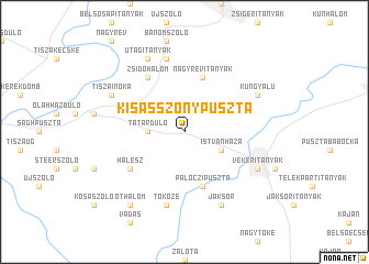 map of Kisasszonypuszta