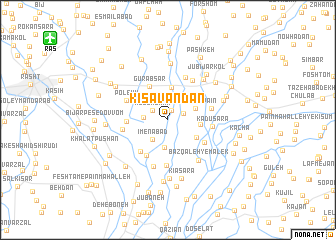 map of Kīsāvandān