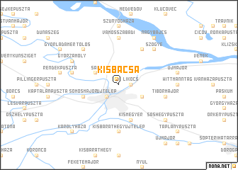 map of Kisbácsa