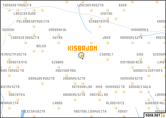 map of Kisbajom