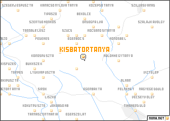 map of Kisbátortanya