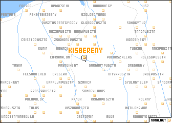 map of Kisberény