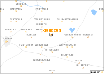 map of Kisbócsa