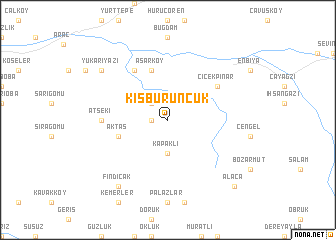 map of Kışburuncuk