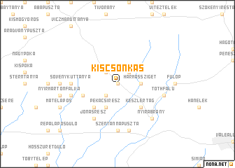 map of Kiscsonkás