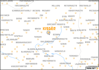 map of Kisdér