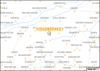 map of Kisdöbörhegy