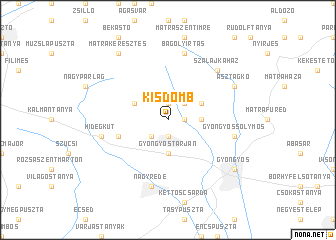 map of Kisdomb