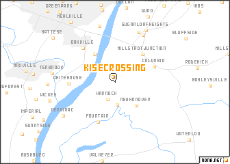 map of Kise Crossing