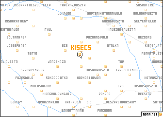 map of Kisécs