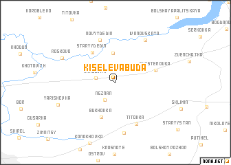 map of Kiselëva Buda