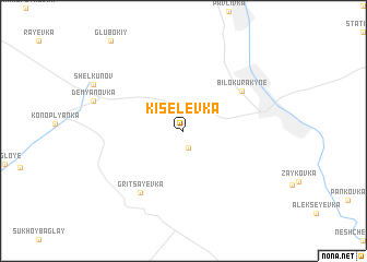 map of Kiselëvka